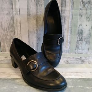 Black Loafers,  Womens Size 10W, Cleaned, Sanitized, Polished